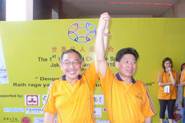 华运会主席聚博圣先生和印尼赛区组委会总主席林文光先生